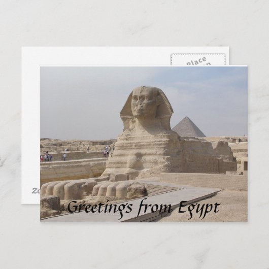 The Sphinx,Caïro Briefkaart (Voorkant / Achterkant)