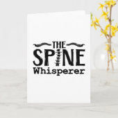 The Spine Whisperer Chiropractic Chiropractor Kaart (Gele Bloem)