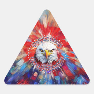 The Spirit Of 1776, 2026 America's Red Eagle Vuurw Driehoek Sticker