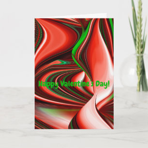 The spirit of Love and Hope Abstract 3D Rainbowart Feestdagen Kaart