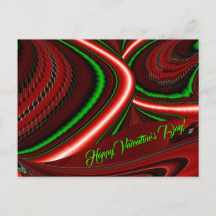 The spirit of Love and Hope Abstract 3D Rainbowart Feestdagenkaart