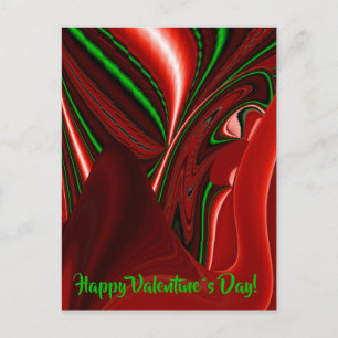 The spirit of Love and Hope Abstract 3D Rainbowart Feestdagenkaart