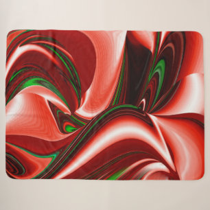 The spirit of Love and Hope Abstract 3D Rainbowart Sherpa Deken