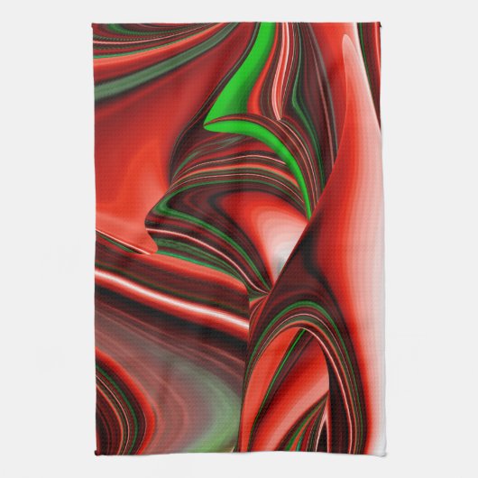 The spirit of Love and Hope Abstract 3D Rainbowart Theedoek (Verticaal)