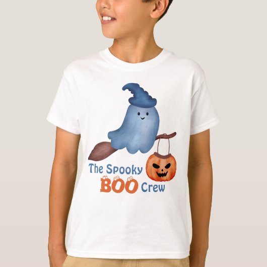 The Spooky Boo Halloween Family Matching Kind's T-shirt (Voorkant)
