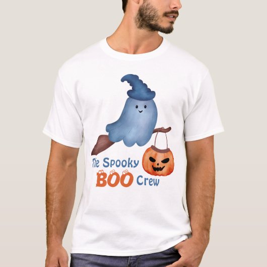 The Spooky Boo Halloween Family Matching Mannen's T-shirt (Voorkant)