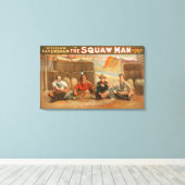 "The Squaw Man" - The Pipe of Peace Theater Canvas Afdruk (Insitu (Houten vloer))