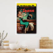 The Squeeze - Gil Brewer pb Hoesje Poster 1955 (Keuken)