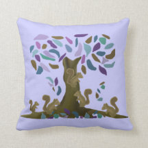 The Squirrels Treehouse American Mojo Pillow