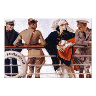 The SS Leviathan, 1918, door J. C. Leyendecker Foto Afdruk