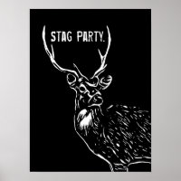 The Stag, party poster