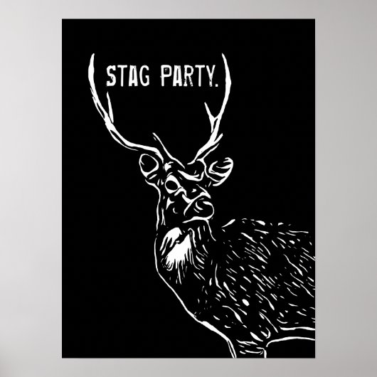 The Stag, party poster (Voorkant)