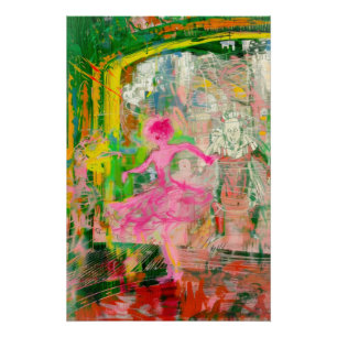 The Stalker - Neon Ballet Chaos Perfect Poster