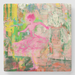 The Stalker - Neon Ballet Chaos Stenen Onderzetter