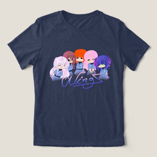 The Staring Characters Tri-Blend Shirt (Design voorkant)