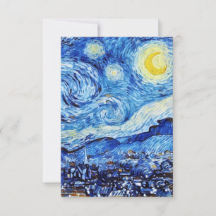 The Starry Nigh" par Vincent Van Gogh carte de rép