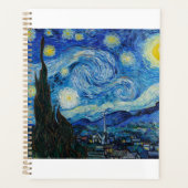The Starry Night 1889 by Vincent van Gogh Planner (Voorkant)