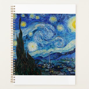 The Starry Night 1889 by Vincent van Gogh Planner