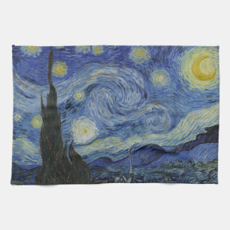 The Starry Night, oil painting, Vincent Van Gogh Theedoek
