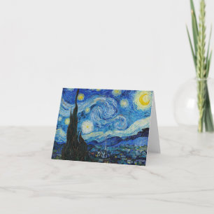 The Starry Night - Vincent Van Gogh Kaart