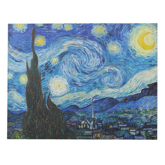 The Starry Night - Vincent Van Gogh Notitieblok (Voorkant)