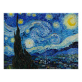 The Starry Night - Vincent Van Gogh Perfect Poster (Voorkant)