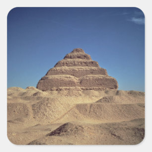 The Step Pyramid of King Djoser, c.2630-2611 BC Vierkante Sticker