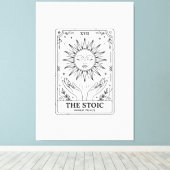  The Stoic Tarot Card: Inner Peace  Canvas Afdruk (Insitu (Houten vloer))