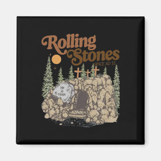 The Stone Was Rolled Away He Is Alive Retro Christ Magneet