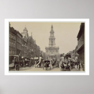 The Strand, c.1880 (sepia foto) Poster