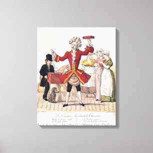The Street Singer, gegraveerd door Alois Senefelde Canvas Afdruk