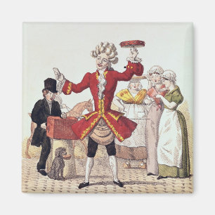 The Street Singer, gegraveerd door Alois Senefelde Magneet