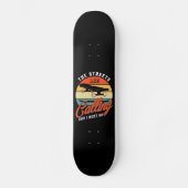 The Streets Are Calling And I Must Go - Retro  Skateboard (Voorkant)