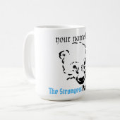 the strongest papa bear, Simple Dad gift Koffiemok (Voorkant links)