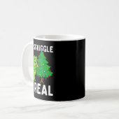 The Struggle Is Real Dinosaur &amp; X-mas Tree Chr Koffiemok (Voorkant links)