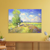The Summer Poppy Field, door Claude Monet Canvas Afdruk (Insitu (Woonkamer))