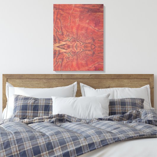 The Sun Stretched Canvas Print (Insitu (Slaapkamer))