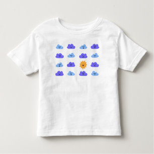 The Sun Will Come Out - T-shirt met wolken en zon
