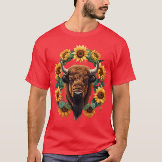 The Sunflower State Of Kansas v2 Seamless Design T-shirt