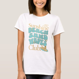 The Sunshine Club, Strand, Zand en Golven Zomer  T-shirt