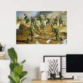 The Sunshine Division in Korea door Rick Reeves Poster (Thuiskantoor)