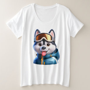 The Super Husky Aventurier Grote Maat T-shirt