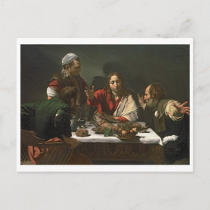 The Supper at Emmaus, 1601 (olie en tempera) Briefkaart