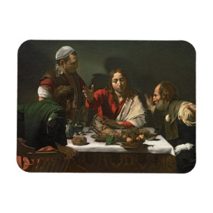 The Supper at Emmaus, 1601 (olie en tempera) Magneet