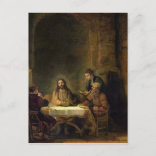 The Supper in Emmaus, 1648 Briefkaart