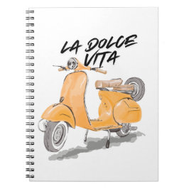 THE SWEET LIFE MOTORCYCLE Tote Bag notebook Notitieboek