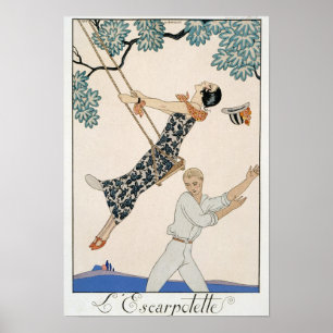The Swing, 1923 (pochoir print) Poster