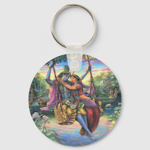The Swing Pastime - Radha en Krishna Sleutelhanger