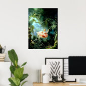 The Swing" van Jean-Honoré Fragonard Poster (Thuiskantoor)