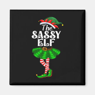 The Sy Elf Xmas Funny Christmas Matching Family Pa Magneet